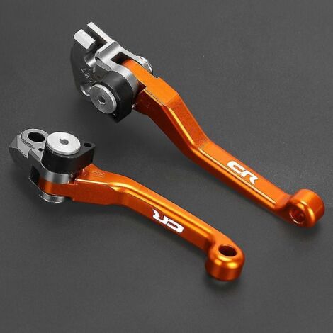 Leviers de frein et d'embrayage pivotants pour motos tout-terrain Honda CR125R, CR250R, CR85R, CR80R, CR 125R, 250R, 85R, 80R (modèles 2004-2007). (1/5)