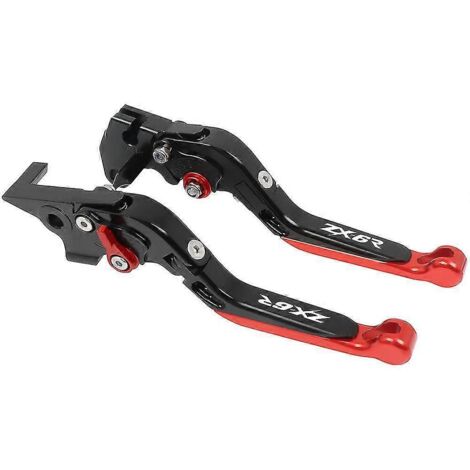 Leviers de frein et d'embrayage réglables CNC pour moto Kawasaki Ninja ZX-6R ZX6R ZX636 ZX 6R ZX 636 2019 2020 --BBR