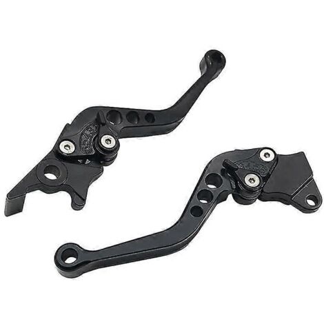 Leviers de frein et d'embrayage courts/longs CNC pour Yamaha FZ1 Fazer, FZ6R, FZ8, XJ6, FZ6, MT-07-09, FZ-09, XSR700 et XSR900 (2017) - Noir (1/5)