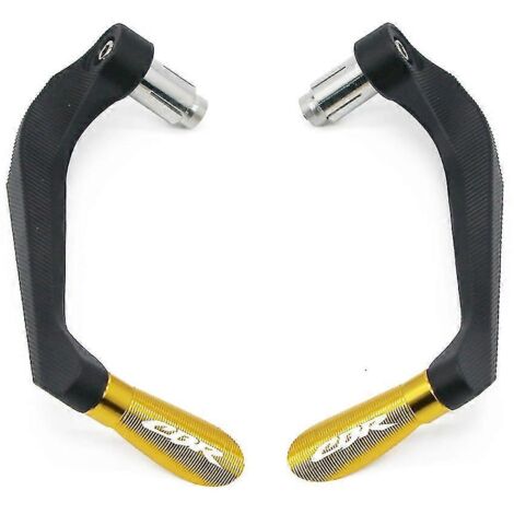 Poignées de guidon de moto avec protection pour leviers de frein et d'embrayage Honda CBR 600, 400, 900, 650, 150, 125, 300, 500, 929, 954, 1000 et 250 (R/RR/F/XX) - Couleur or (1/5)