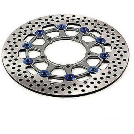Disque de frein flottant universel pour moto CNC, 3 trous 260 x 70 mm / 5 trous 260 x 60 mm, compatible Honda et Yamaha - Titane 260 x 60 mm (1/5)