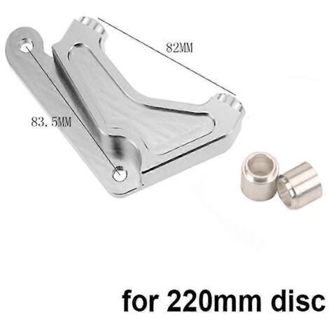 Étrier de frein moto RPM à 4 pistons pour Yamaha Aerox Nitro RSZ Jog BWS Zuma Dirt Bike Grom, disque de 200 mm / 220 mm - 220 Argent B (1/5)