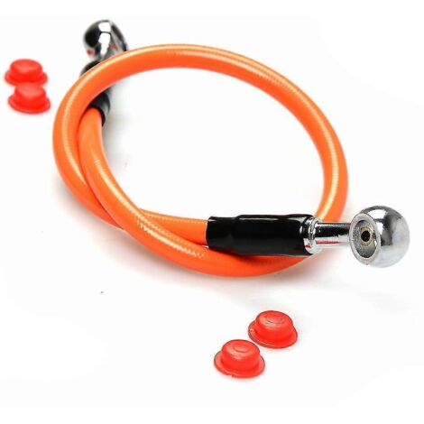 Tuyau de frein 450 mm pour Honda CB300F, CB400X, CBR250R, CBR250RR, CBR300R, CBR400R, CBR400F, MSX125, PCX 125/150 - Orange (1/5)