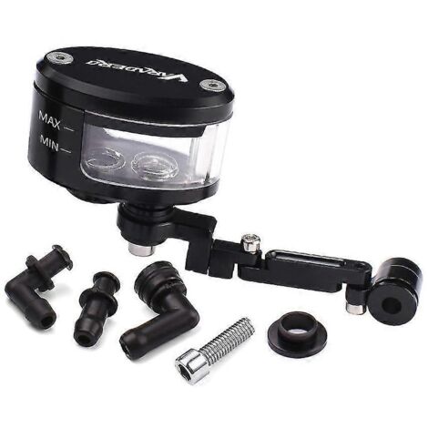 Réservoir d'huile de frein et d'embrayage avec support pour moto Honda Varadero XL1000 XL125 - Support de réservoir noir (1/4)