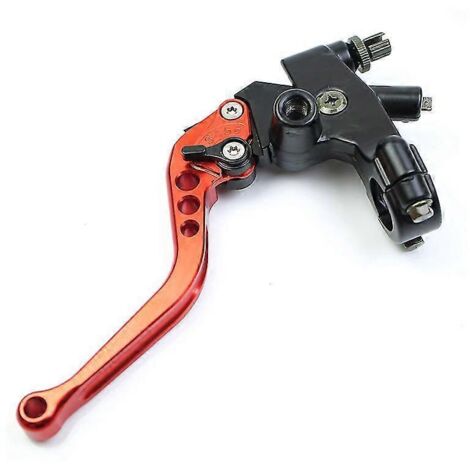 Levier de maître-cylindre d'embrayage 22 mm pour moto Honda CBR600 F4 2005, KX250F, Yamaha R6 2016, Kawasaki Vulcan 1500 - Orange gauche (1/5)