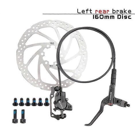 Frein à disque hydraulique pour VTT M8000, compatible VTT DH, AM et FR, avec étrier à pression d'huile, débattement 800/1400 mm – Arrière gauche et disque (1/5)