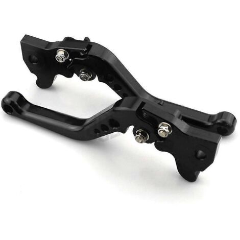 Leviers de frein et d'embrayage courts réglables en aluminium pour moto Yamaha Cygnus 125 BWS R 125 Smax 155 (2016-2017) - Noir (1/5)