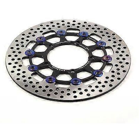 Disque de frein flottant universel pour moto, usiné CNC, 3 trous 260 x 70 mm / 5 trous 260 x 60 mm, compatible Honda et Yamaha - Noir - 260 x 60 mm (1/5)