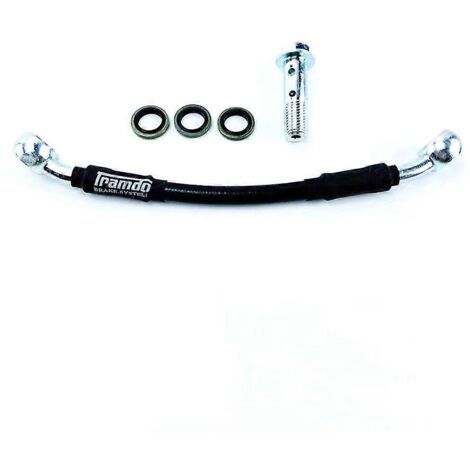 Support adaptateur d'étrier de frein arrière de moto pour frein double RPM 84 mm pour scooter électrique RSZ M3 NIU N1S/UQI/U+B Refit - vis noire pour tube d'huile (1/5)