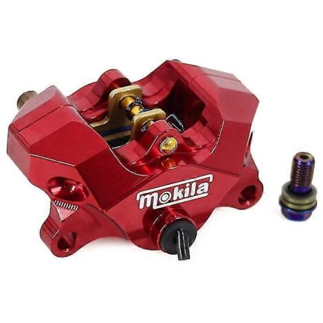 Pompe de frein hydraulique universelle pour moto tout-terrain, étrier de frein arrière droit, accessoires pour voiture électrique - Rouge (1/5)
