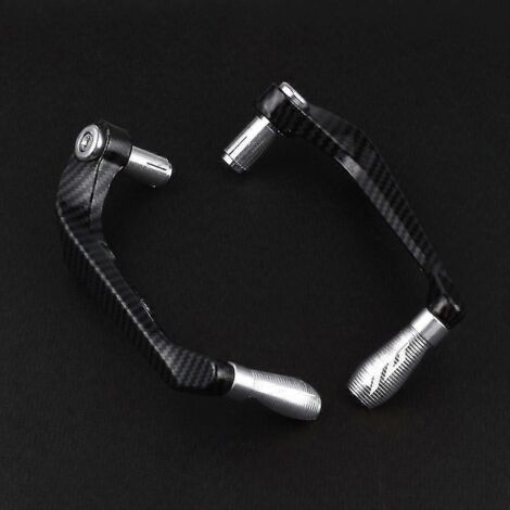Poignées de guidon de moto avec protège-leviers de frein et d'embrayage pour Yamaha YZF R1 R6 2005-2013 - Argent (1/5)