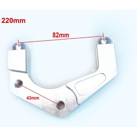 Étrier de frein universel RPM 82 mm pour motos Yamaha Aerox Nitro, pompe de frein RSZ Jog BWS Zuma 50 RR RSZ Turtle King Radiant - 220 mm (1/5)