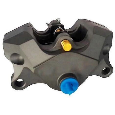 Étrier de frein arrière chromé/gris oxygéné avec plaquettes, fixation 84 mm, pour motos Ducati, Honda, Yamaha et Kawasaki. (1/5)