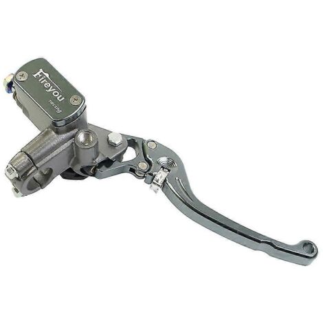 Maître-cylindre de frein, levier d'embrayage, pompe hydraulique pour moto de course et de route Yamaha, Kawasaki, Suzuki, rouge, frein avant droit gris A (1/5)