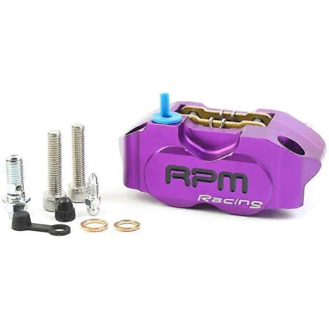 Étrier de frein moto RPM à 4 pistons pour Yamaha Aerox Nitro RSZ Jog BWS Zuma Dirt Bike Grom, disque de 200 mm / 220 mm - Violet (1/5)