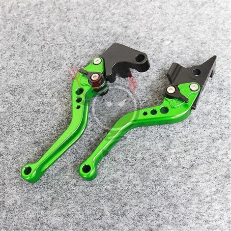 Logo (fz1) pour Yamaha Fz1 Fazer 2006-2013 - Accessoires moto - Levier de frein et d'embrayage court réglable - Vert (1/5)