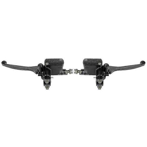 Maître-cylindre de frein universel 22 mm pour moto, levier de guidon, embrayage hydraulique, compétition, compatible Honda, Yamaha, Kawasaki et Suzuki (1 paire) (1/5)