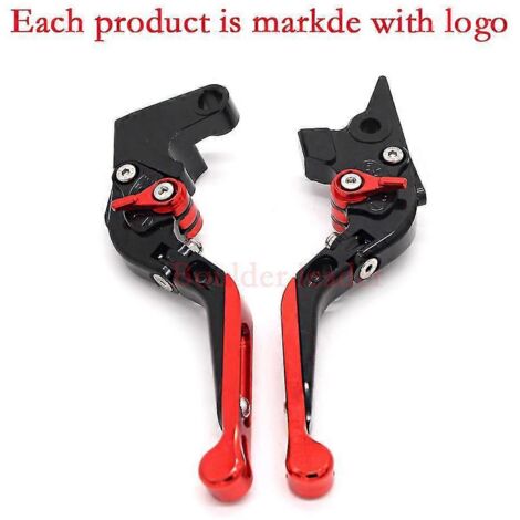 Logo gravé au laser pour BMW G310GS G 310GS G310 Gs G 310 Gs 2017-2018 Leviers de frein et d'embrayage réglables CNC pour moto - Rouge 1 (1/5)