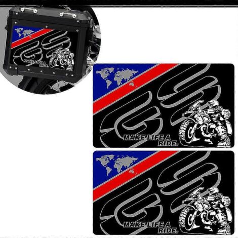 Autocollants de coffre pour BMW R1250GS, R1200GS, F850GS, F800GS, G310GS, F750, 850, 800 et valises en aluminium - 1 (1/5)