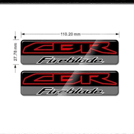 Autocollants pour Honda CBR 250 RR 250RR CBR250RR HRC, kit de protection pour réservoir, carénage Fireblade, garde-boue et protection pour les genoux et le réservoir (type arête de poisson) - CBR17 (1/5)