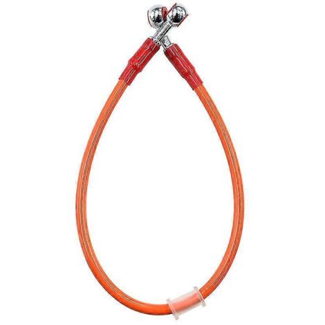 Gaine tressée en acier renforcée pour durites de frein, d'embrayage et d'huile de moto (6 couleurs disponibles) - Orange - 50 cm, 60 cm, 65 cm (1/5)