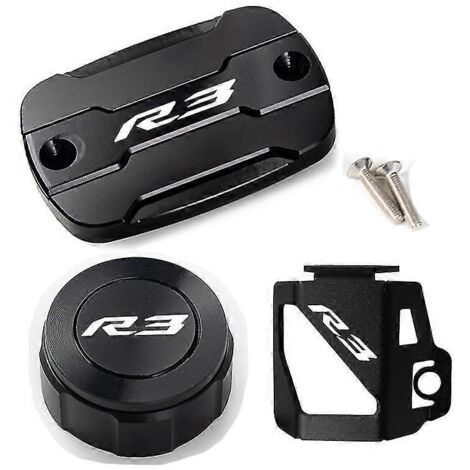 Accessoires pour moto Yamaha YZFR3 YZF-R3 R3 2015-2020 2021 2022 : bouchon de réservoir de carburant et protections avant et arrière (1/4)
