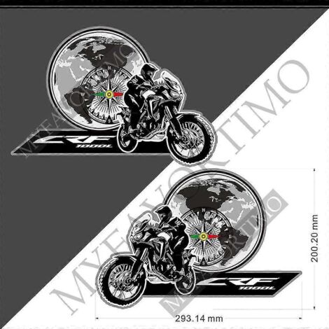 Autocollant pour sacoches latérales supérieures de moto, valise en aluminium pour Honda Africa Twin CRF1000L Adventure Sports (CFR 1000L, 200 mm) (1/5)