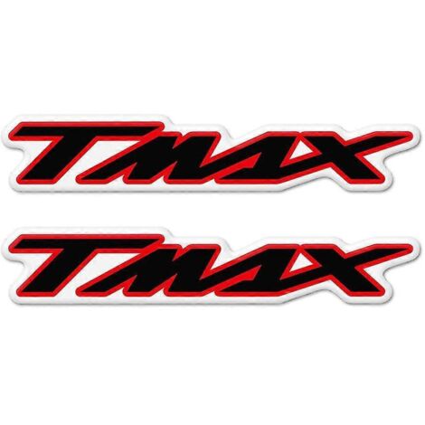 Autocollants T Max pour Yamaha Tmax 400 500 530 560 750, motos et scooters (Tmax530, Tmax500, Tmax560), emblème, badge 2017 2018 2019 2020 - TMAX - Rouge 3 (1/5)