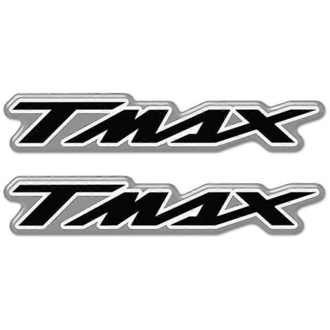 Autocollants pour motos et scooters Yamaha Tmax 400, 500, 530, 560 et 750 (emblème, badge, modèles 2017, 2018, 2019 et 2020 - Argent 6). (1/5)