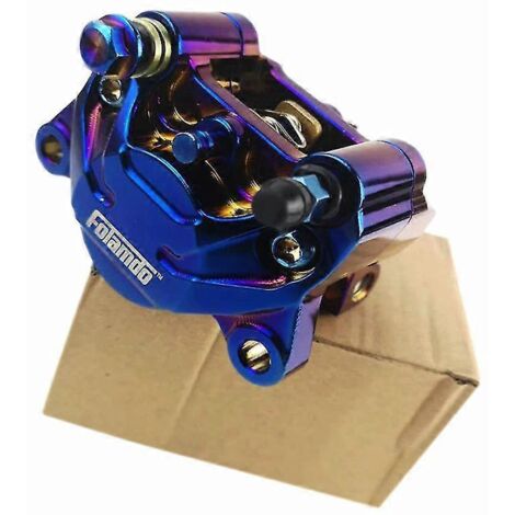 Étrier de frein à disque pour moto, entraxe 84 mm, diamètre 200 mm, arrière 220 mm, 2 pistons, pour scooter, moto tout-terrain, cross, pit bike, Grom - bleu flash (1/5)