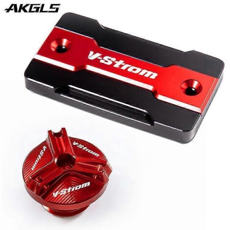 Accessoires de protection pour le bouchon de remplissage du réservoir de liquide de frein avant des Suzuki Vstrom 650, 250 et 1000/XT, DL650, DL 1000 et DL 250. (1/4)