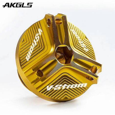 Accessoires pour bouchon de remplissage d'huile moteur Suzuki V-Strom 650, 1000, 1050, 1050XT, V-Strom 250, DL250, DL650, DL1000 : vis de protection du bouchon de remplissage d'huile (couleur or) (1/5)