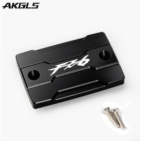 Accessoires de protection pour le bouchon du réservoir de liquide de frein avant et le bouchon de remplissage du moteur des motos Yamaha FZ6, FZ-6, ZF6N, FZ6R, FZ6S et Fazer - Noir (1/5)