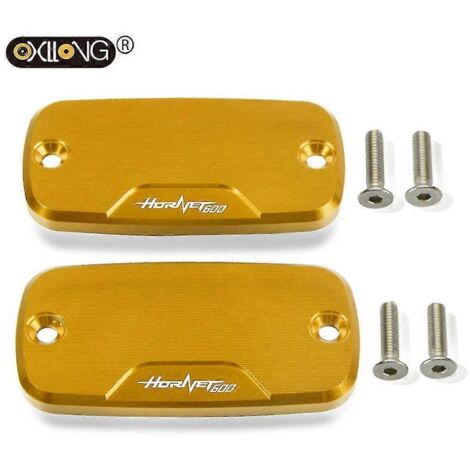 Pour Honda Hornet 600 Cb600 1998-2014 2012 2013 2014 Moto Couvercle de réservoir d'huile de maître-cylindre Bouchon de réservoir de liquide de frein et d'embrayage-- (1/4)