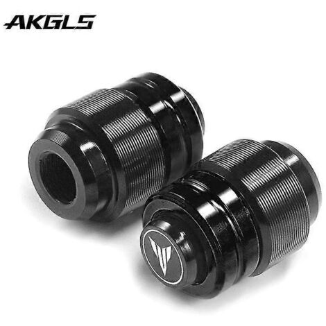 Pour Yamaha T-Max 500, T-Max 530, SX, DX, 560 et Tech Max : cache-valve en aluminium usiné CNC, noir. (1/4)