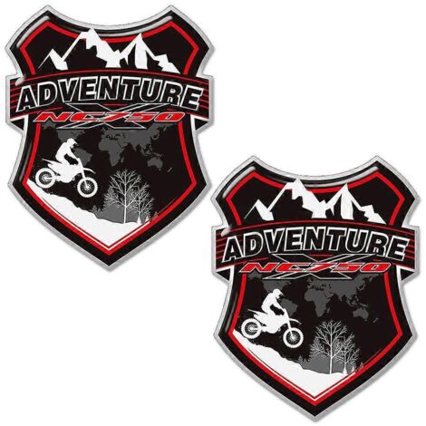 Casque pour Honda NC750 NC750X, protection de réservoir, autocollants de protection, emblème de carénage, logo, bagages, valises en aluminium pour moto - NC750X3 (1/5)