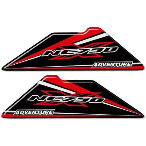 Kit de protections de réservoir et de carénage pour Honda NC750X (modèles 2018-2020) : casque, valises, autocollants, protections de réservoir (rouge 9). (1/5)