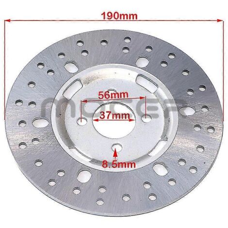 Disques de frein avant et arrière 220 mm, 190 mm et 130 mm pour motos tout-terrain, quads et karts 50-125 cm³ - 190 mm F (1/5)