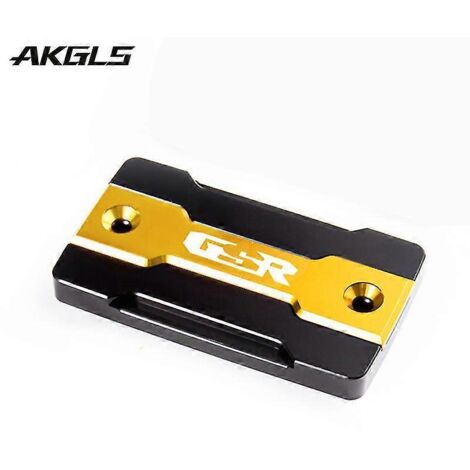 Bouchon de réservoir d'essence et de remplissage d'huile moteur pour moto Suzuki GSR 750, 400 et 600 (GSR750, GSR400, GSR600) - Accessoires : bouchon de réservoir doré (1/5)