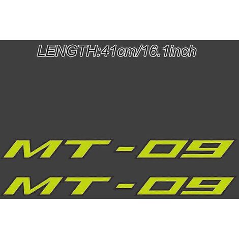 Bandes adhésives pour moto Yamaha MT-09 (jantes, casque, réservoir, carrosserie) - Modèles 2017, 2018, 2019 et 2020 (2 pièces) (1/5)