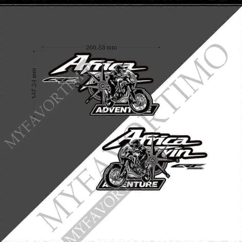 Autocollant pour sacoches latérales arrière de moto, valise en aluminium pour Honda Africa Twin CRF1000L Adventure Sports (260 mm) 12 (1/5)
