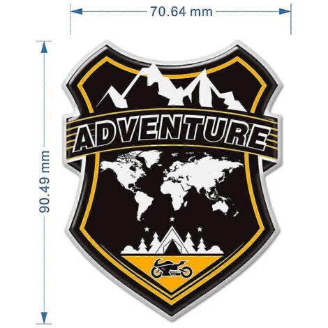 Autocollants R 1200 1250 850 750 GS pour BMW R1200GS R1250GS F750GS F800GS F850GS G310GS Adventure, protections de réservoir, bagages, valises en aluminium - ADV3 (1/4)