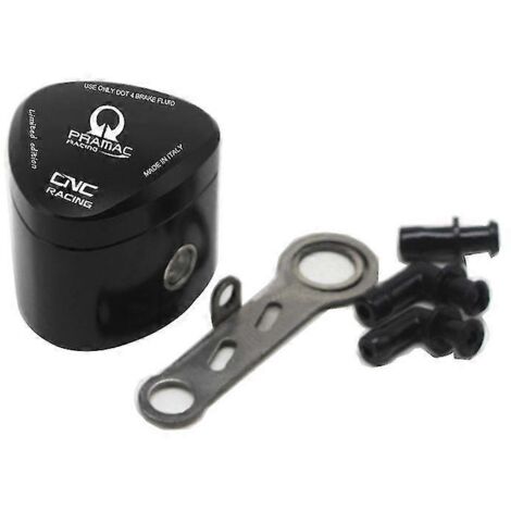 Réservoir universel de liquide de frein pour moto CNC avec support + support pour Ducati 1098 696 848 795 1199 - noir (1/5)