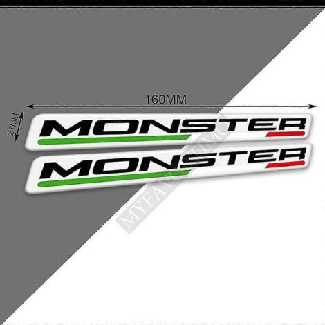 Protection de réservoir pour Ducati Monster 1200 SR 1200s : autocollants 3D, kit de protection pour les genoux et le réservoir (compatible Monster4). (1/5)