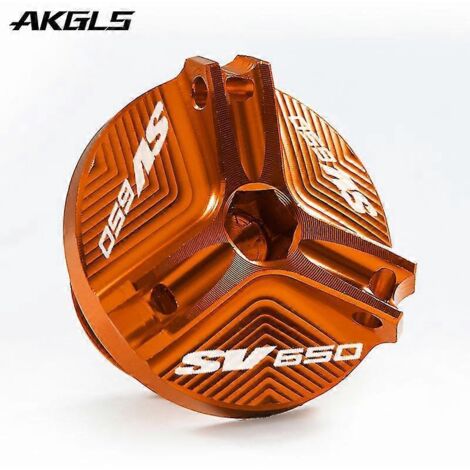 Accessoires de protection pour bouchon de réservoir d'huile moteur et de carburant en alliage d'aluminium usiné CNC pour moto Suzuki SV650, SV650X et SV 650 X/S/A. (1/5)