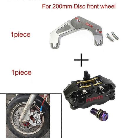 Étrier de frein de moto Rpm, disque de 82 mm, pour scooter Yamaha Aerox Jog Bws Nmax Xmax Rsz Wisp Force Dirt Pit Bike Grom Dio--200 Noir A (1/5)