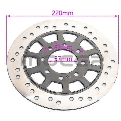 Disques de frein avant et arrière 220 mm, 190 mm et 130 mm pour motos tout-terrain, quads et karts 50-125 cm³ - 220 mm E