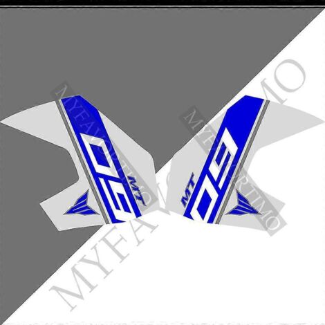 Autocollants pour Yamaha MT-09 et MT-FZ-09 : protection de réservoir, carénage, genoux, garde-boue et pare-brise (modèles 2016, 2017, 2018, 2019 et 2020) – MT0912 (1/5)