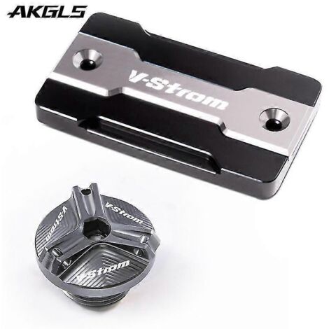 Bouchon de réservoir de liquide de frein avant et accessoires de protection en titane pour Suzuki V-Strom 650, 250 et 1000/XT, DL650, DL1000 et DL250. (1/5)