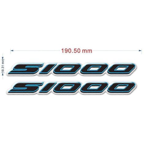 Protection adhésive pour carénage BMW S1000RR S 1000 RR HP HP2 HP4, emblème, badge, coussin de réservoir, protection genoux, carénage 2018 2019 2020 - S1000RR Bleu (1/5)